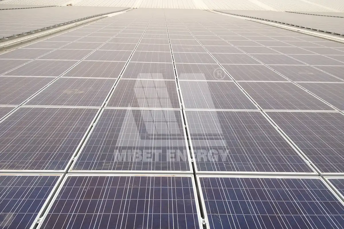 2.18 MW Metal Roof Solar Power in Tianjin, China