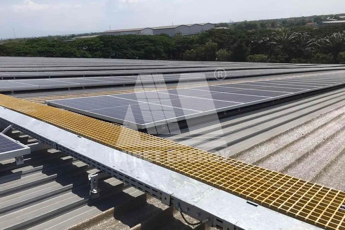 5 MW Metal Roof Solar Power in Indonesia