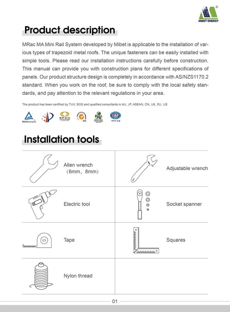 Minirail Installation Guide