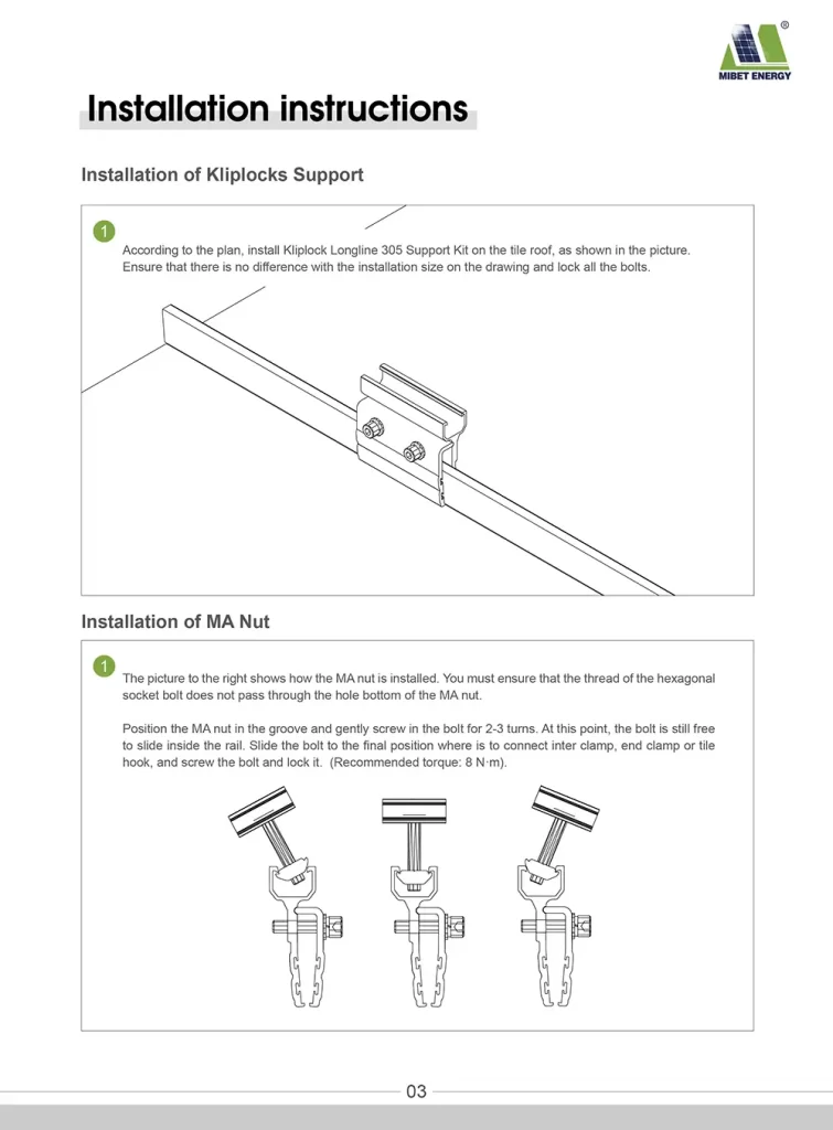 Kliplock longline 305 Support Kit-5